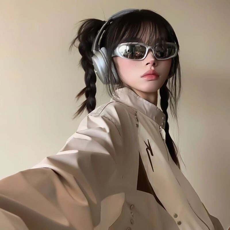 ảnh gái xinh đeo kính tròn