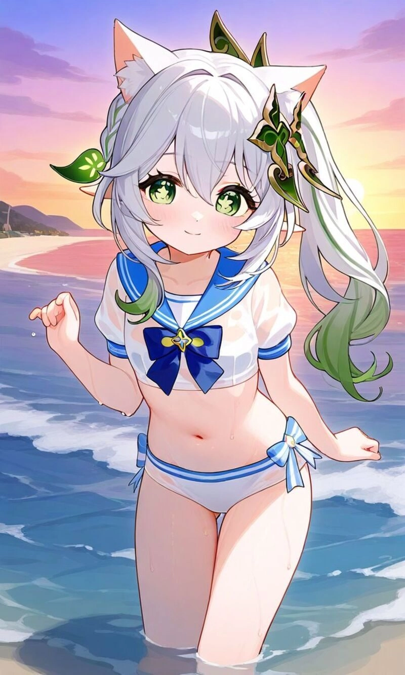 ảnh anime nữ mặc đồ bơi