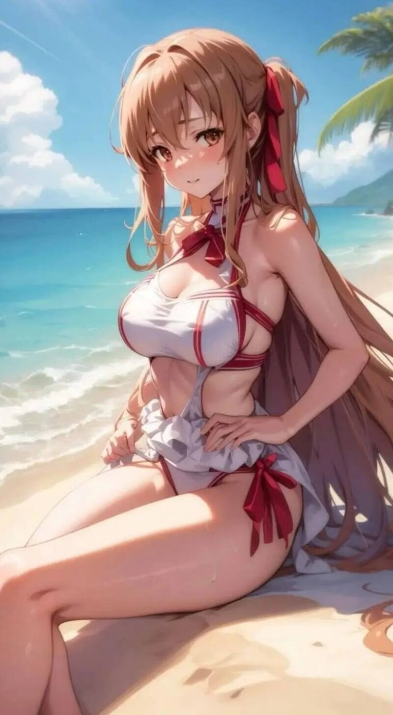 ảnh anime nữ mặc đồ bơi