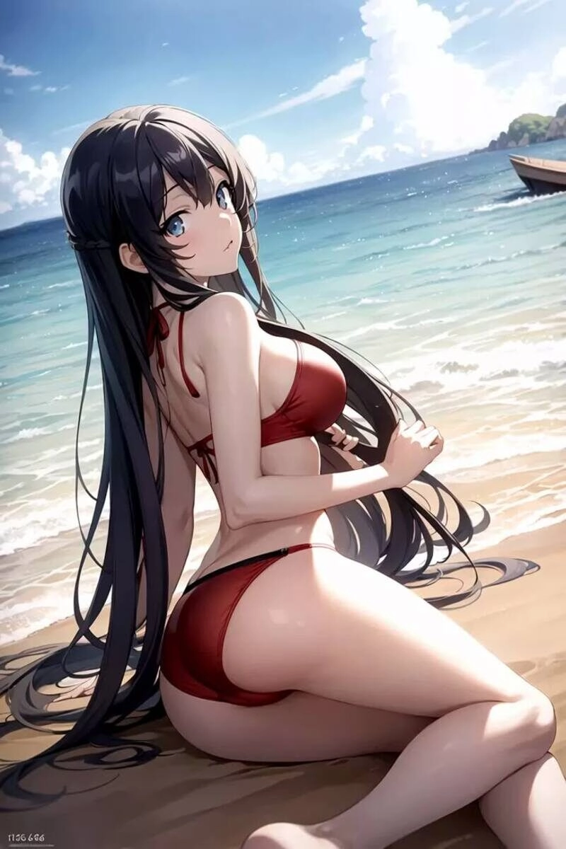 ảnh anime nữ mặc đồ bơi