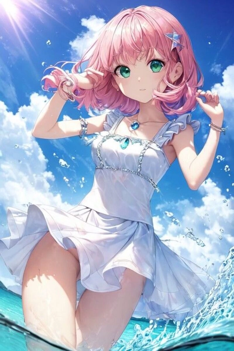 ảnh anime nữ mặc đồ bơi