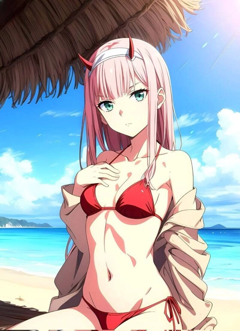 ảnh anime nữ mặc đồ bơi