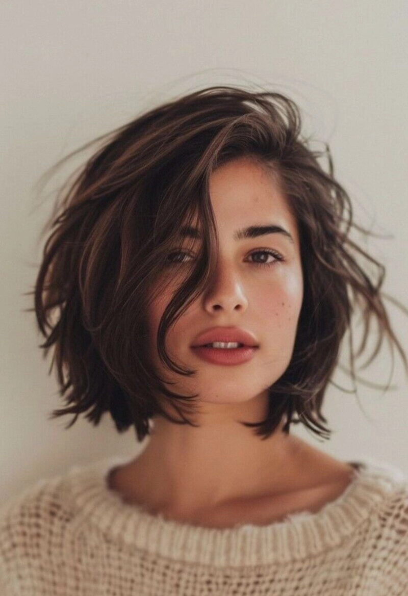 ảnh gái đẹp tóc ngắn che mặt