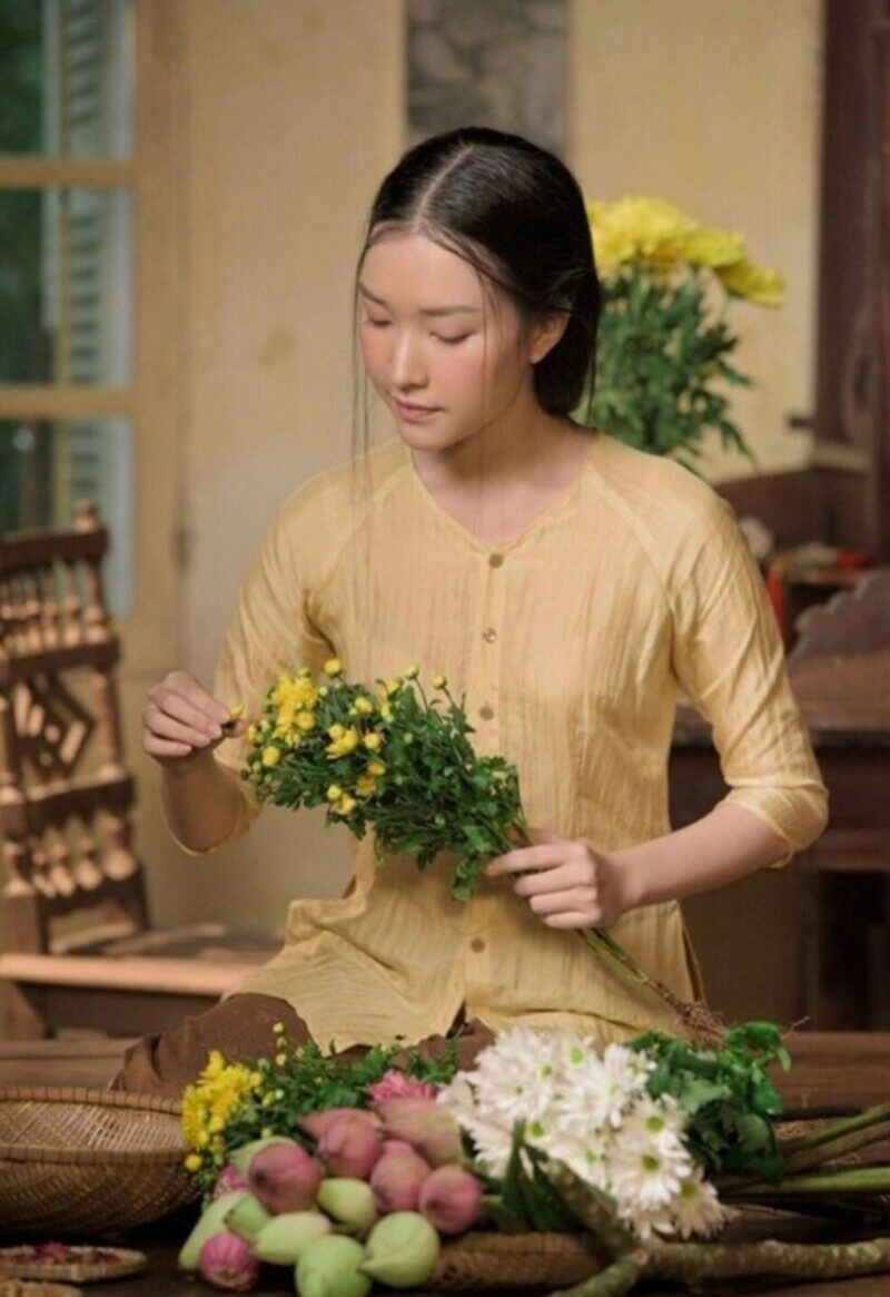 ảnh gái quê giản dị