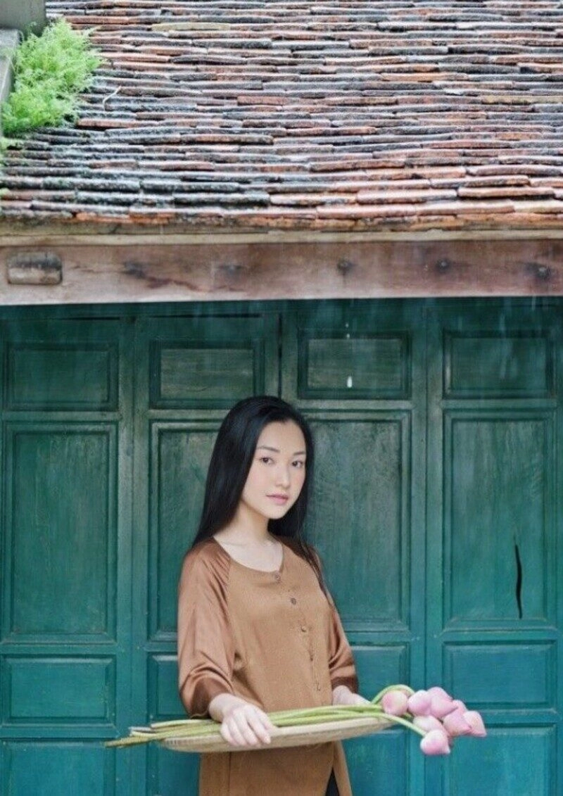 ảnh gái quê giản dị