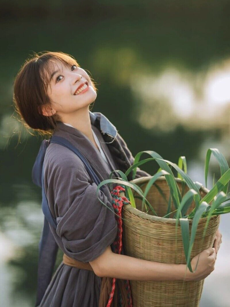 ảnh gái quê giản dị