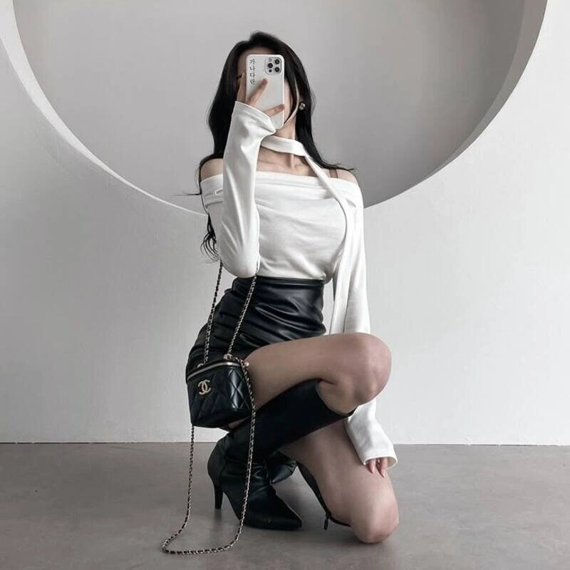 ảnh gái xinh mặc váy đen