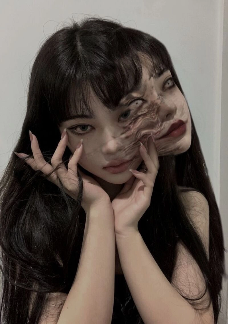 hình ảnh ảo giác cô gái