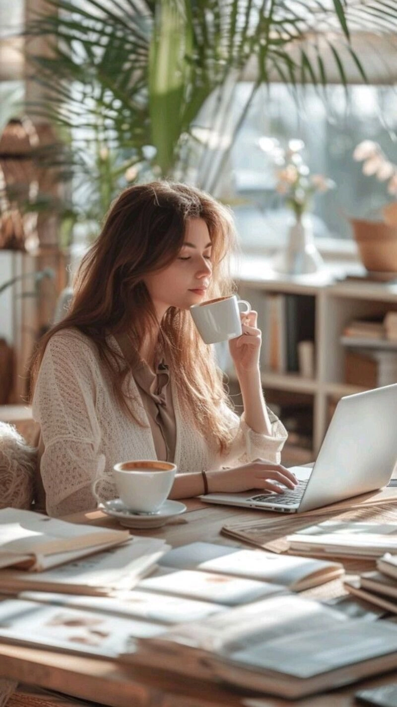 ảnh gái văn phòng làm việc