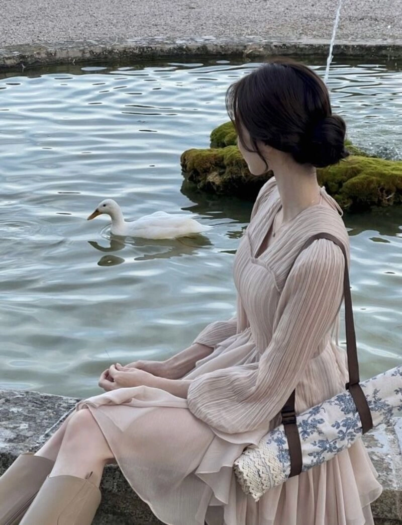 ảnh gái xinh búi tóc