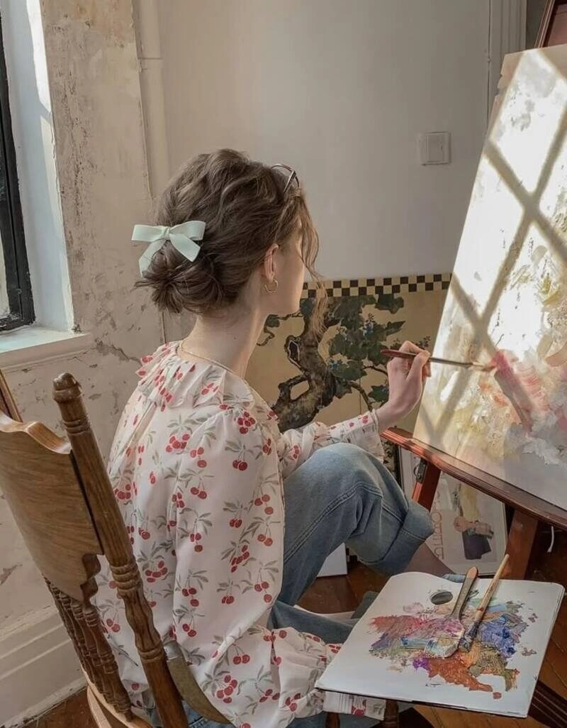 ảnh gái xinh búi tóc