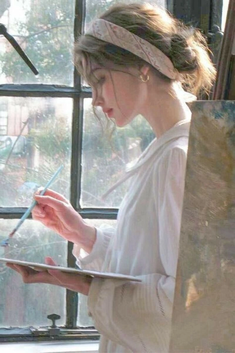 ảnh gái xinh búi tóc