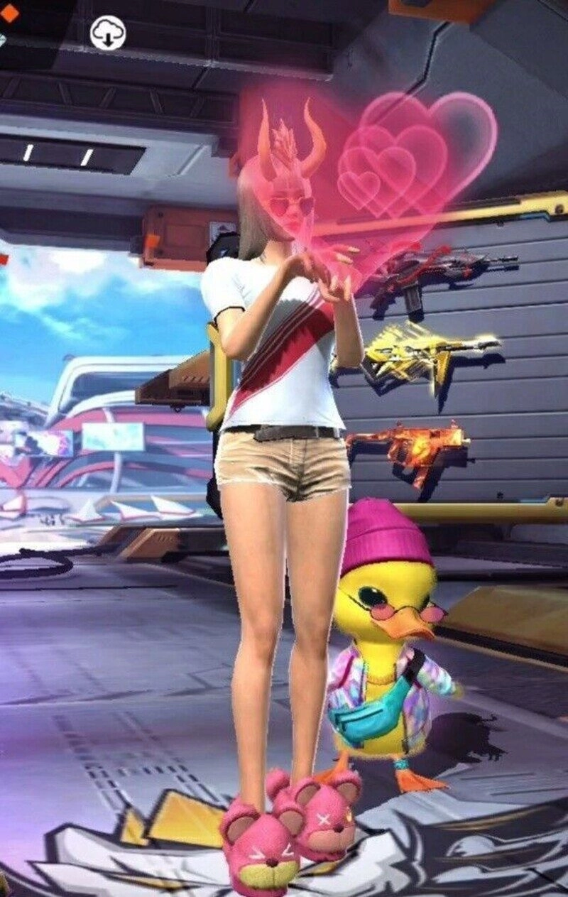 con gái ảnh ff thả tim