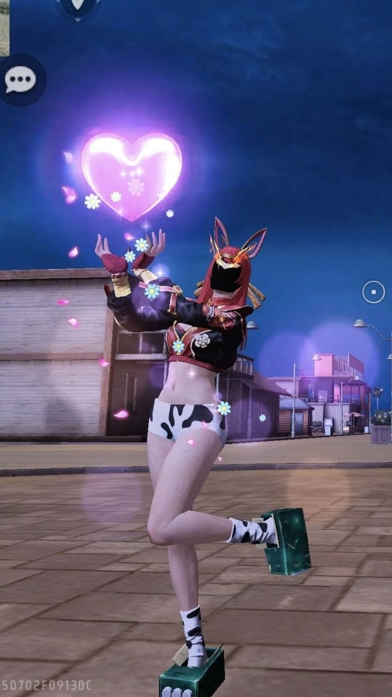 con gái ảnh ff thả tim