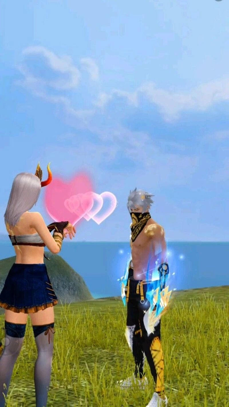 con gái ảnh ff thả tim