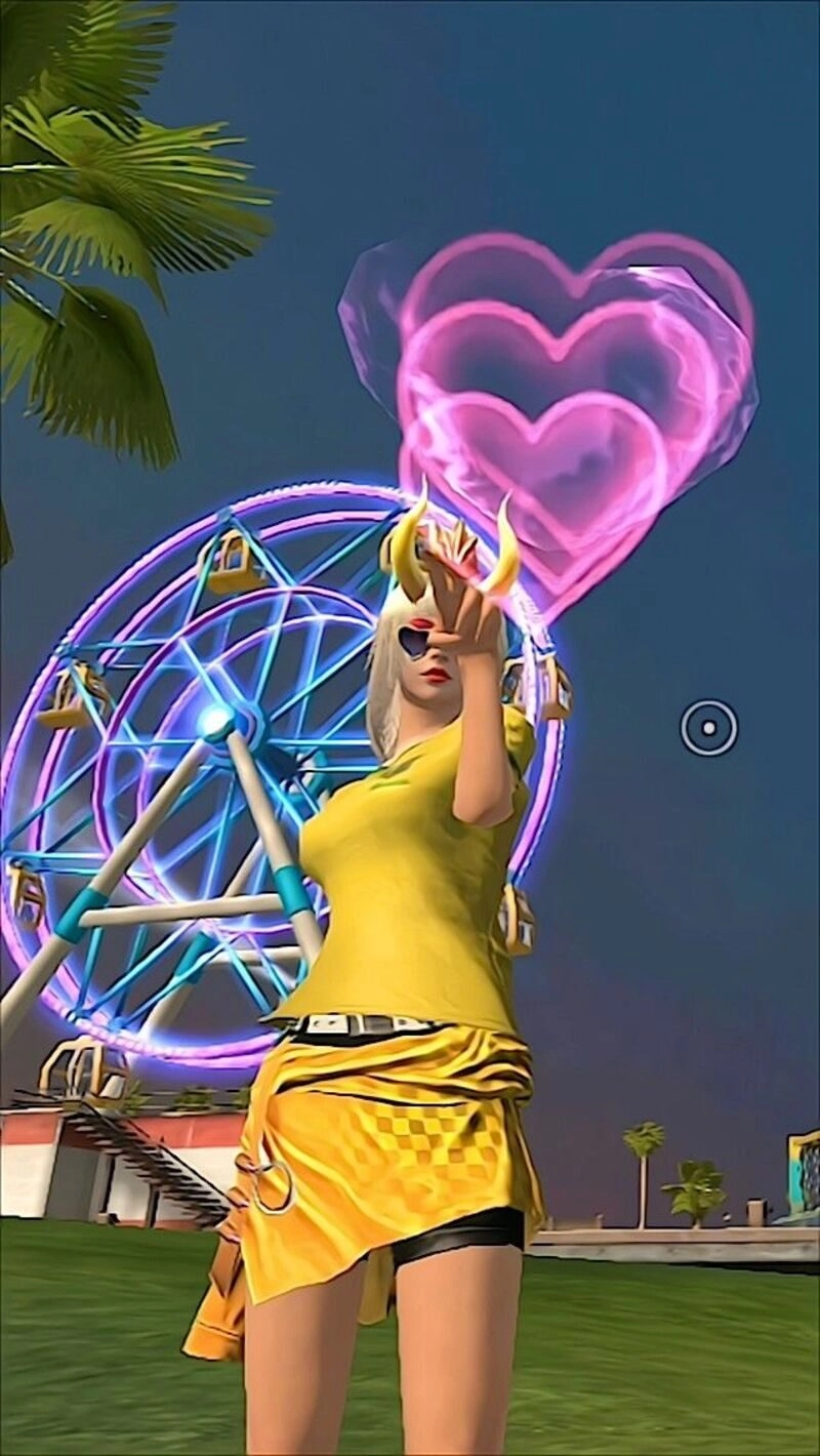 con gái ảnh ff thả tim