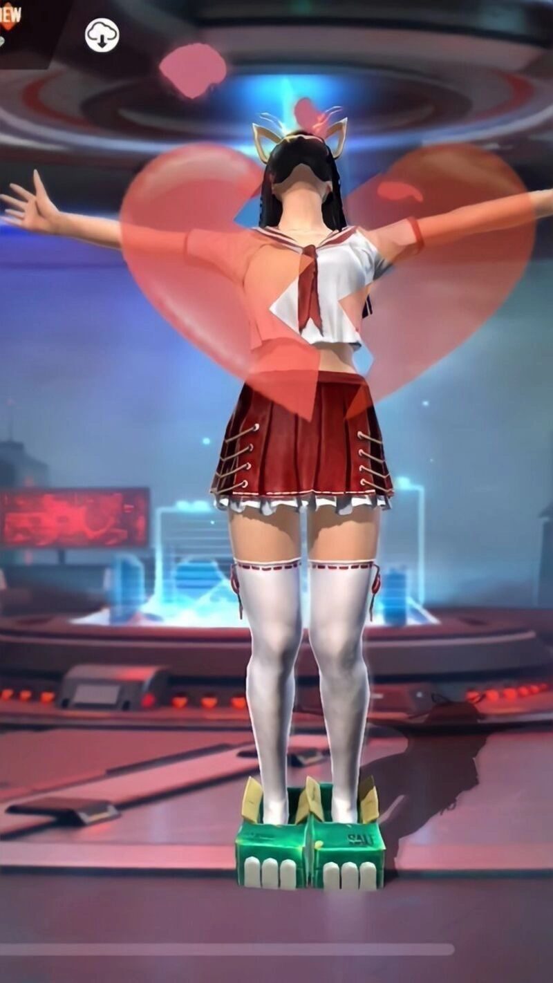 con gái ảnh ff thả tim