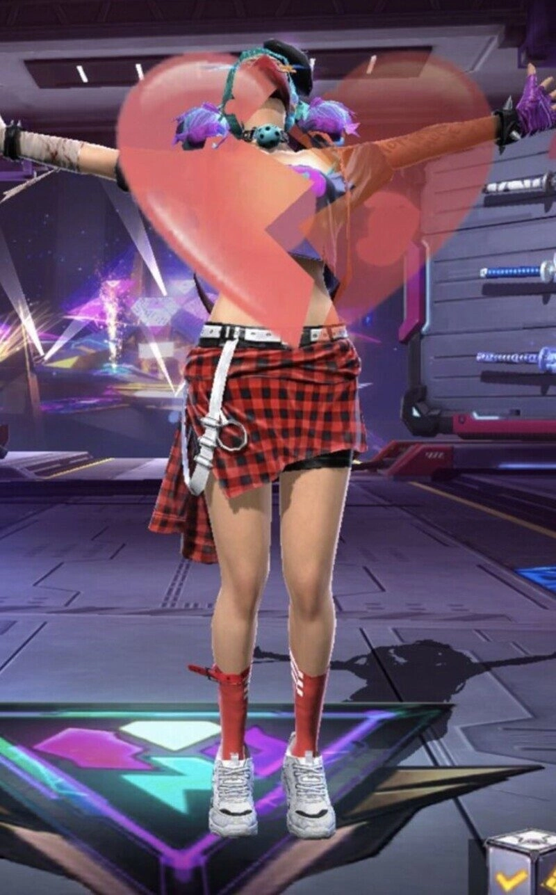 con gái ảnh ff thả tim